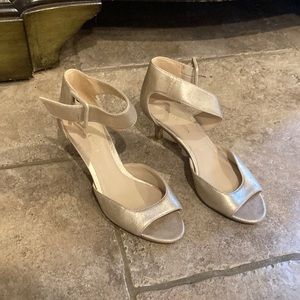 Gold Pelle Moda Strappy Heels